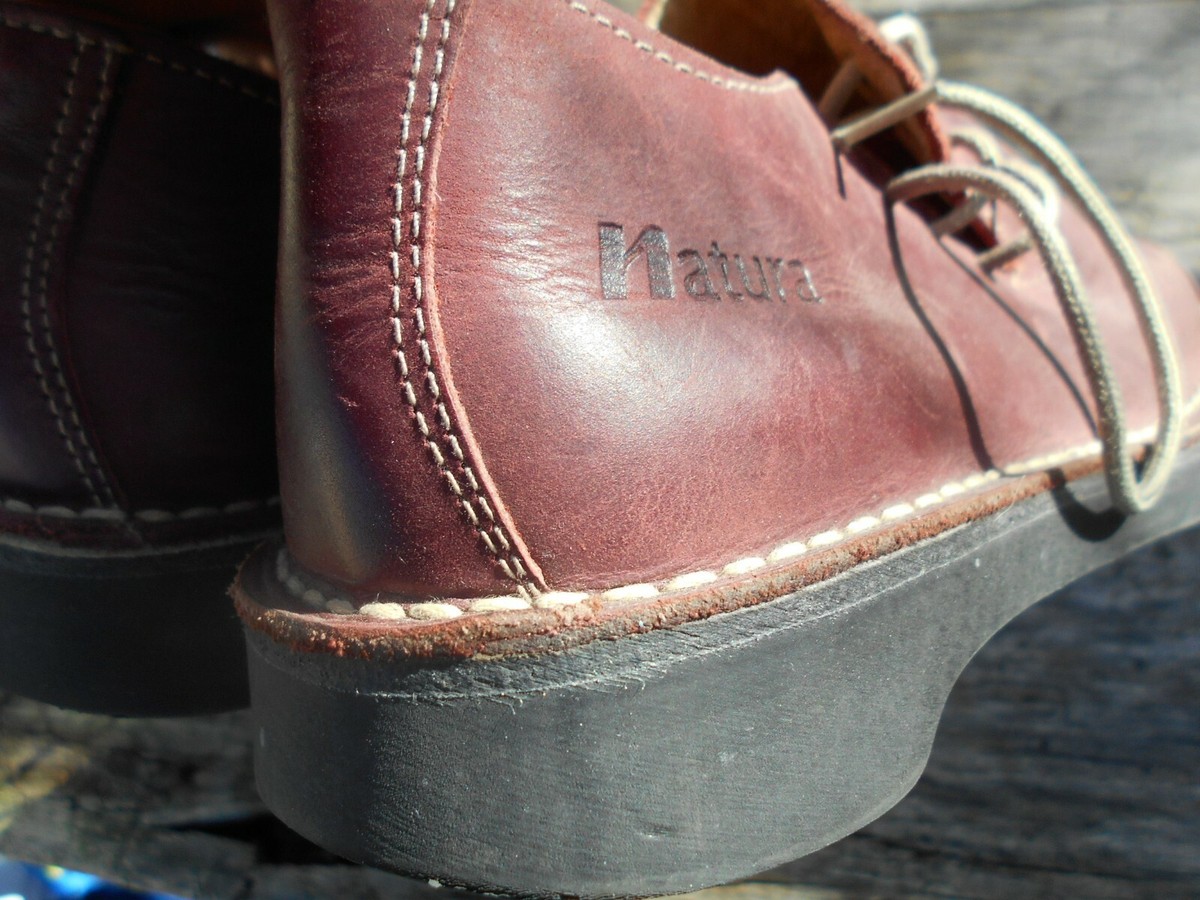 Chaussures Natura Femme Cuir Bordeaux – Taille 36 – Plates – État TBE