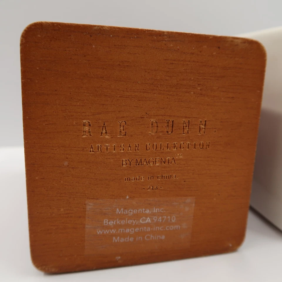 Rae Dunn Containers Things Think Burgundy White Bathroom Home Goods - Image 3 of 4