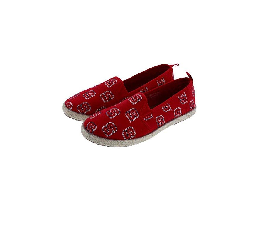 Женская обувь FOCO NCAA Womens North Carolina State Wolfpack Espadrille из парусины без шнуровки