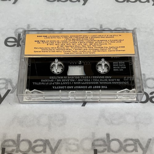 The Best of Conway and Loretta Cassette Tape #1 Heartland Music 1972 Tested - Picture 4 of 5