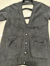 DIESEL Industries Oversized  Cardigan Sweater Angora Black Women’s Small