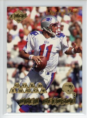 1998 Collector's Edge Supreme Season Review Gold Ingot #102 Drew Bledsoe
