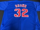 Ben Brown Cubs Auto Signed Jersey Custom Beckett Witness HOLOGRAM Blue . — photo 1