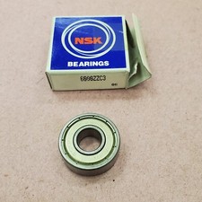 Qty 2 - NSK 6000-ZZ C3 10mm X 26mm X 8mm Double Metal Shielded Bearing - NEW