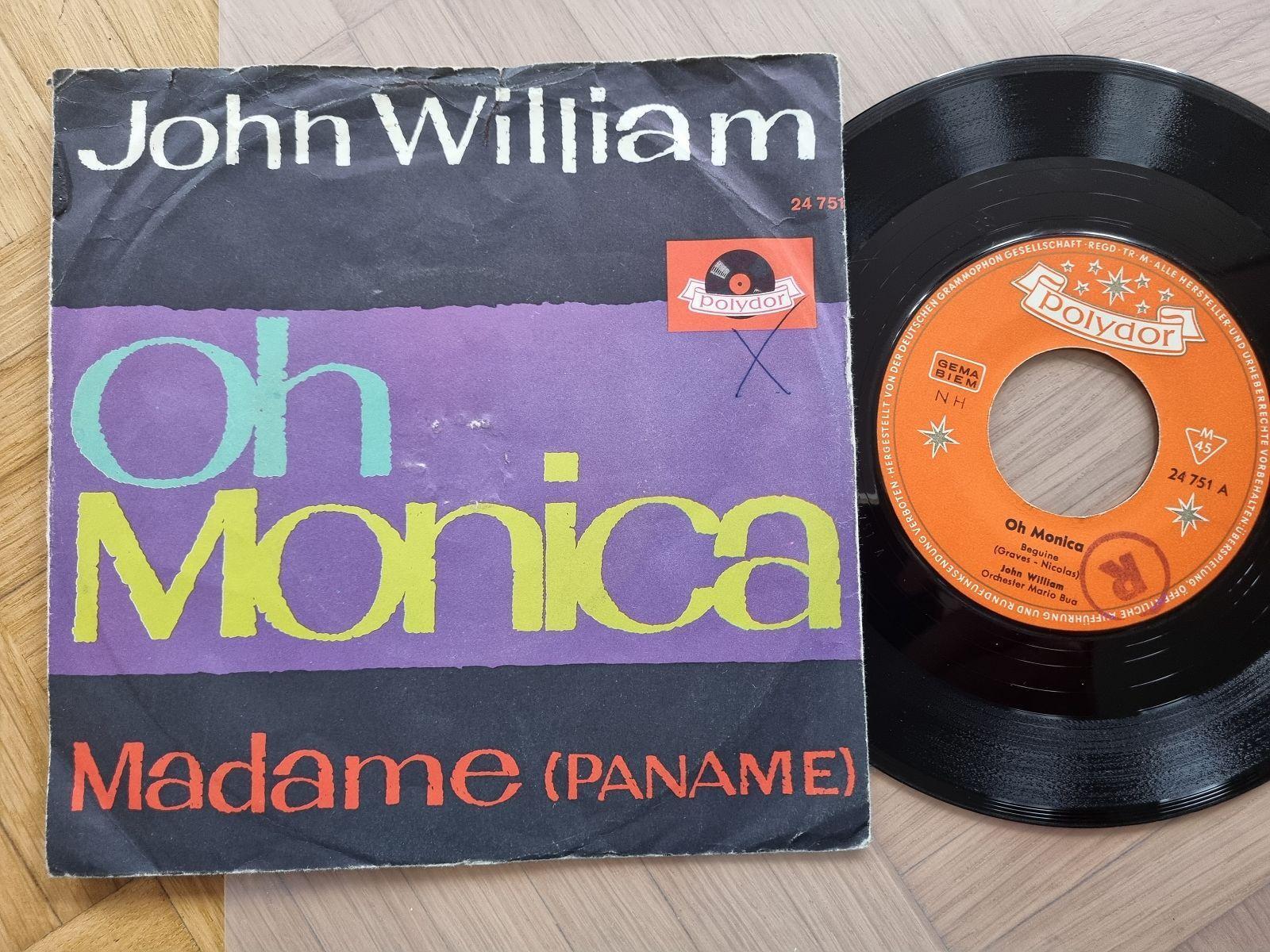 7"" Single John Williams - Oh Monica Vinyl Germany