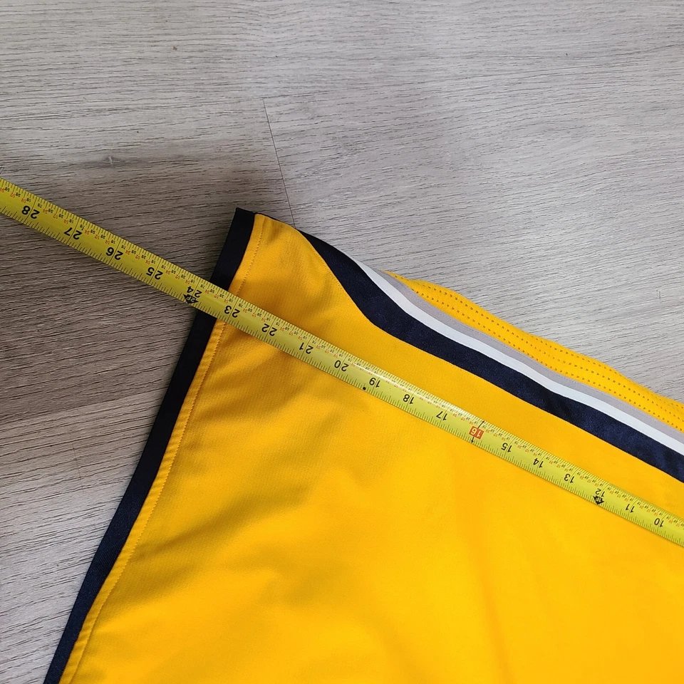 B14 Indiana Pacers NBA adidas authentic Hoop shorts 2014 gold alternate 4XL - Image 3 of 4