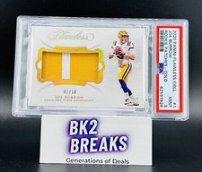 2020  Collegiate Flawless Legacy Patch Gold Joe Burrow /10