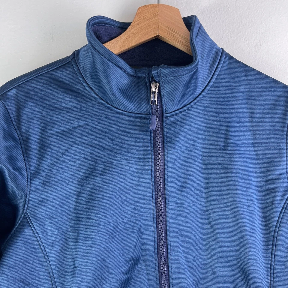 Chaqueta Under Armour ColdGear Infared Mediana Azul Soft Shell Storm Cremallera Completa Mujer Foto 3 de 4
