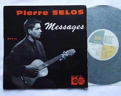 Pierre SELOS Messages ORIG 33 t 25 cm (10''LP) UNIDISC 25 115 (1960) 