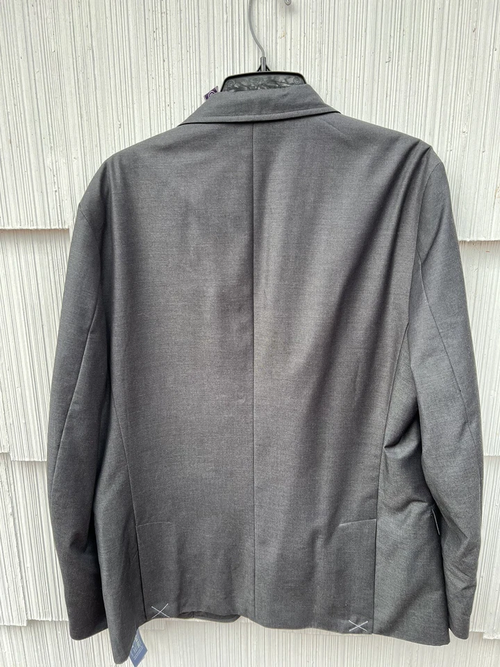 Blazer American Rag Para Hombre Plateado/Gris Oscuro 2 Botones Talla L Totalmente Nuevo Foto 4 de 4