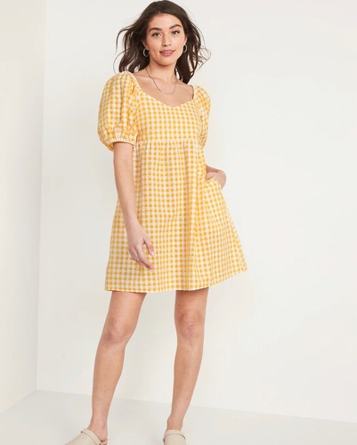 Old Navy Fit \u0026 Flare Puff Sleeve 