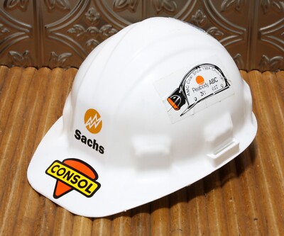 Hard Hat Vintage Consol Mines Safety  Helmet Sentry III Adjustable Liner Sachs