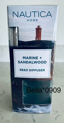 NAUTICA ~MARINE + SANDALWOOD Reed Diffuser 4FL OZ/120ML