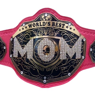 World Best MOM Customize Mothers Day Championship Title Belt For Best Mothers