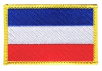 Serbien Und Montenegro AufnäHer Flaggen Fahnen Patch AufbüGler 8X6Cm