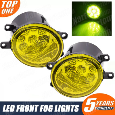 For 2009-2013 Toyota Matrix Yellow Len Front LED Bumper Fog Lights Lamp Assembly