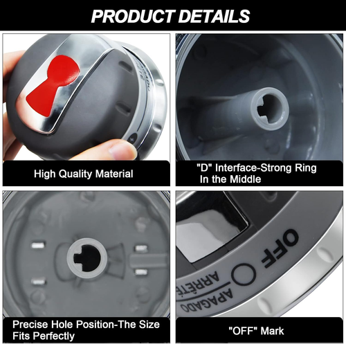 Grill Control Knobs Replacement for Weber 88848 Genesis 300 Series 2011-2016 BBQ - Picture 4 of 6