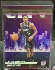 2022-23 NBA Hoops De’Aaron Fox City Edition Holo Foil Insert #20