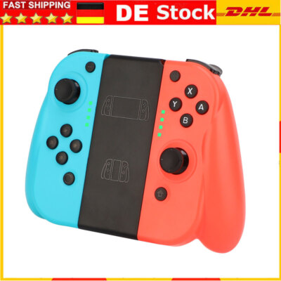2er Joy Con Controller für Nintendo Switch, JOY-CON Gamepad Neon Blau & Rot