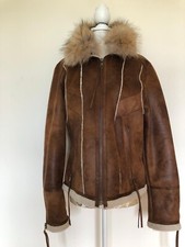 Vintage Marc New York By Andrew Marc Faux Sheepskin & Fur Ladies Jacket Medium