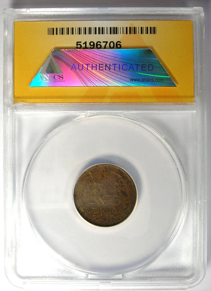 1909-S VDB Lincoln Wheat Cent 1C Penny - ANACS XF45 Detail (Corrosion) Key Date - Image 3 of 4