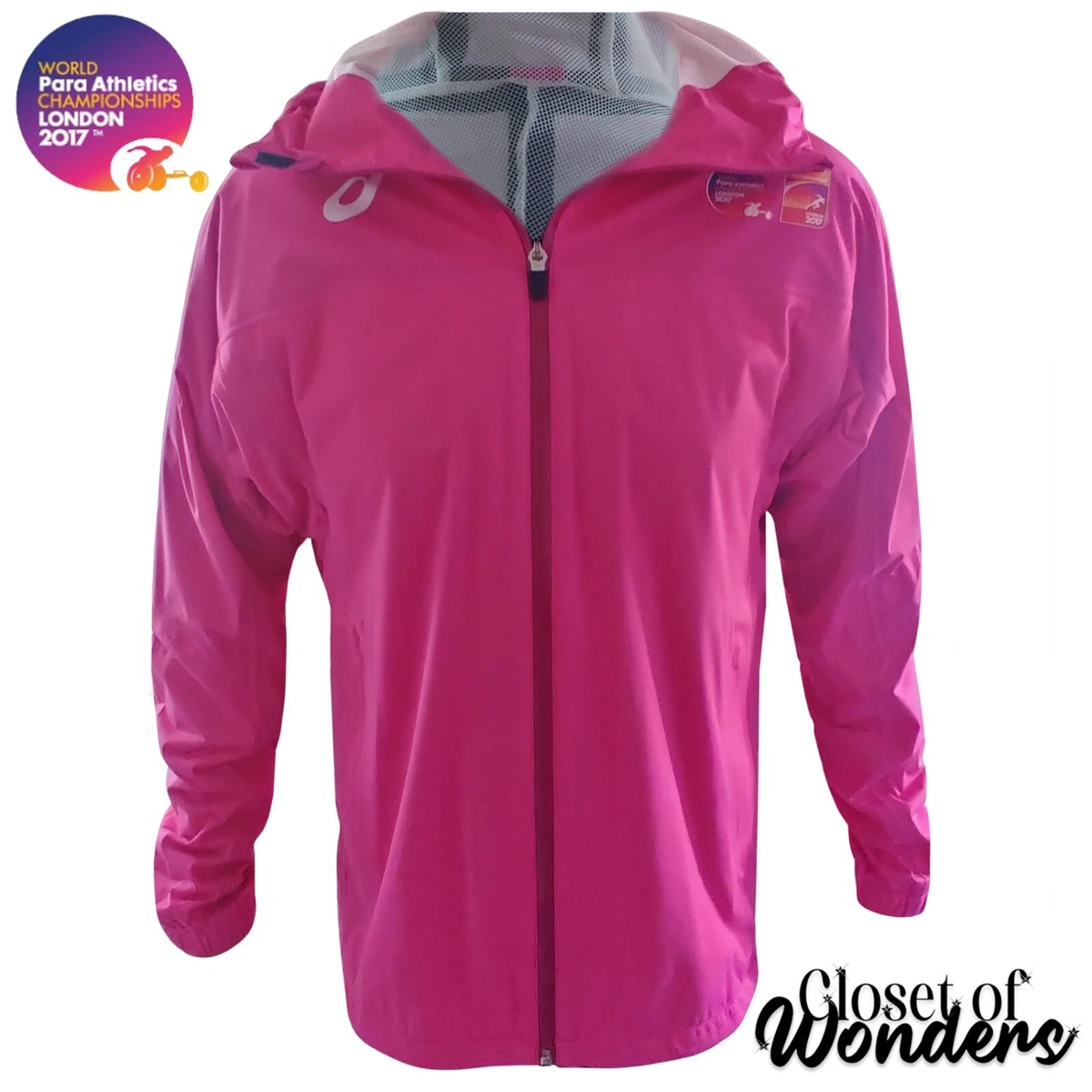 Asics World Athletic Championships Activewear Rain Coat