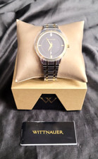 Wittnauer Men s Continental Watch WN3089 Double Diamond Dial Stainless