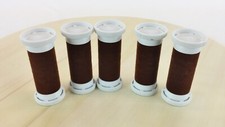 5x Medium White Brown Hot Hair Rollers Curlers Setter from Clairol KF-20-1