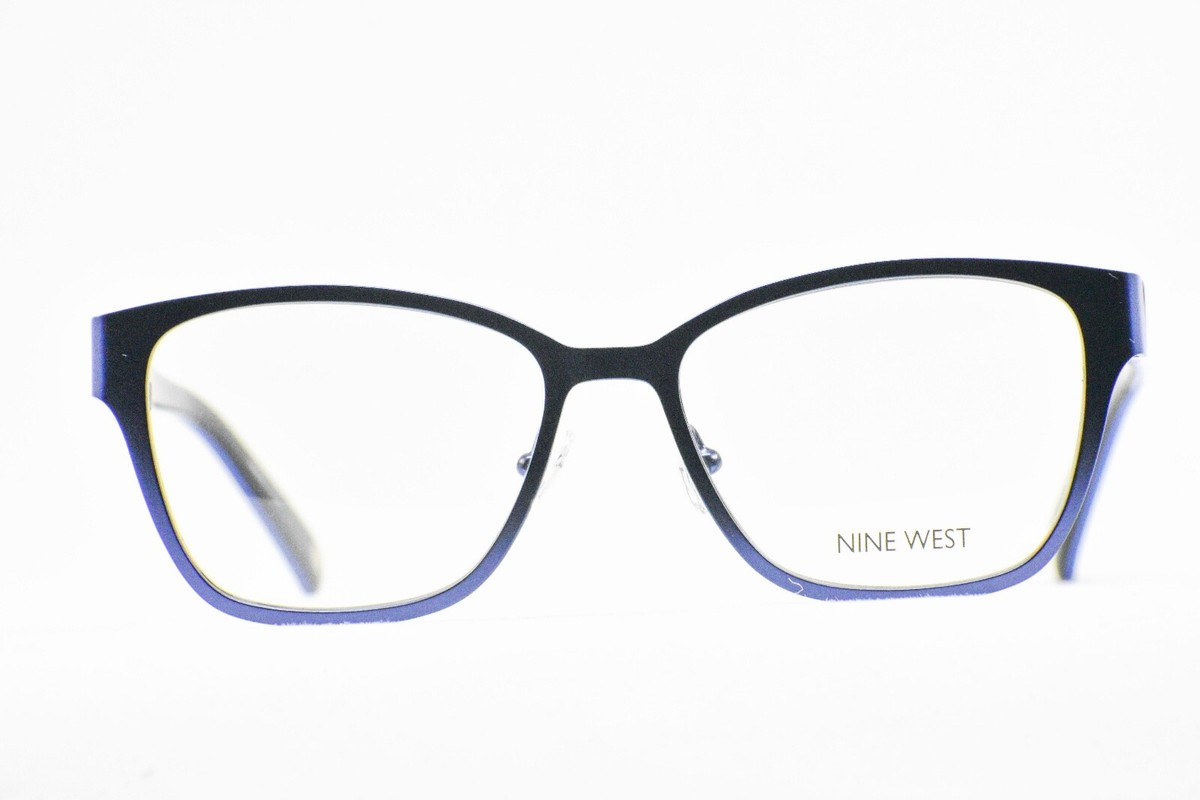 NWT Nine West NW1059-434-5216 52mm 434 Navy W-Cheetah Eyeglasses Nine West NW1059 434 NAVY/CHEETAH EYEGLASSES New Authentic  main image 4