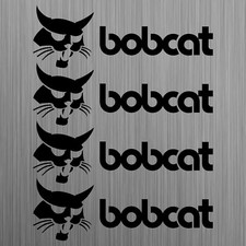 bobcat autocollant sticker pelle 4 Pièces