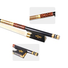 4/4 Violin Bow Carbon Fiber Stick Ebony Frog Pernambuco Level Natural Bow hair