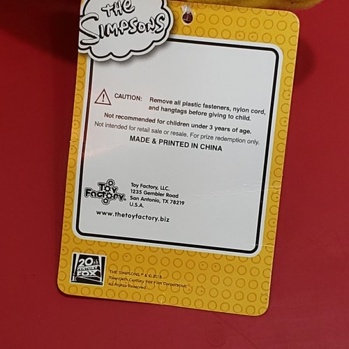 HOMER SIMPSON PLUSH -17” NEW WITH TAG -TOY FACTORY, SWIMMING The Simpsons !!! - Picture 6 of 6