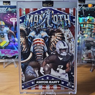 Wild Card Alumination Mammoth Ashton Jeanty Boise State Dino-Might Holo 1/1