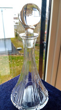 Große schwere Glas Karaffe -WMF- facettiert - dekorativ - Höhe 31,5 cm - 1,5 kg