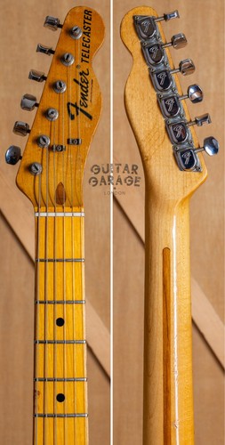 1973 Fender USA CBS era Telecaster Honey Amber refin maple neck with hardcase - Picture 7 of 24