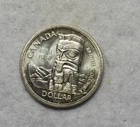 CANADA SILVER DOLLAR 1958 BU SILVER COIN ( stock# 51)