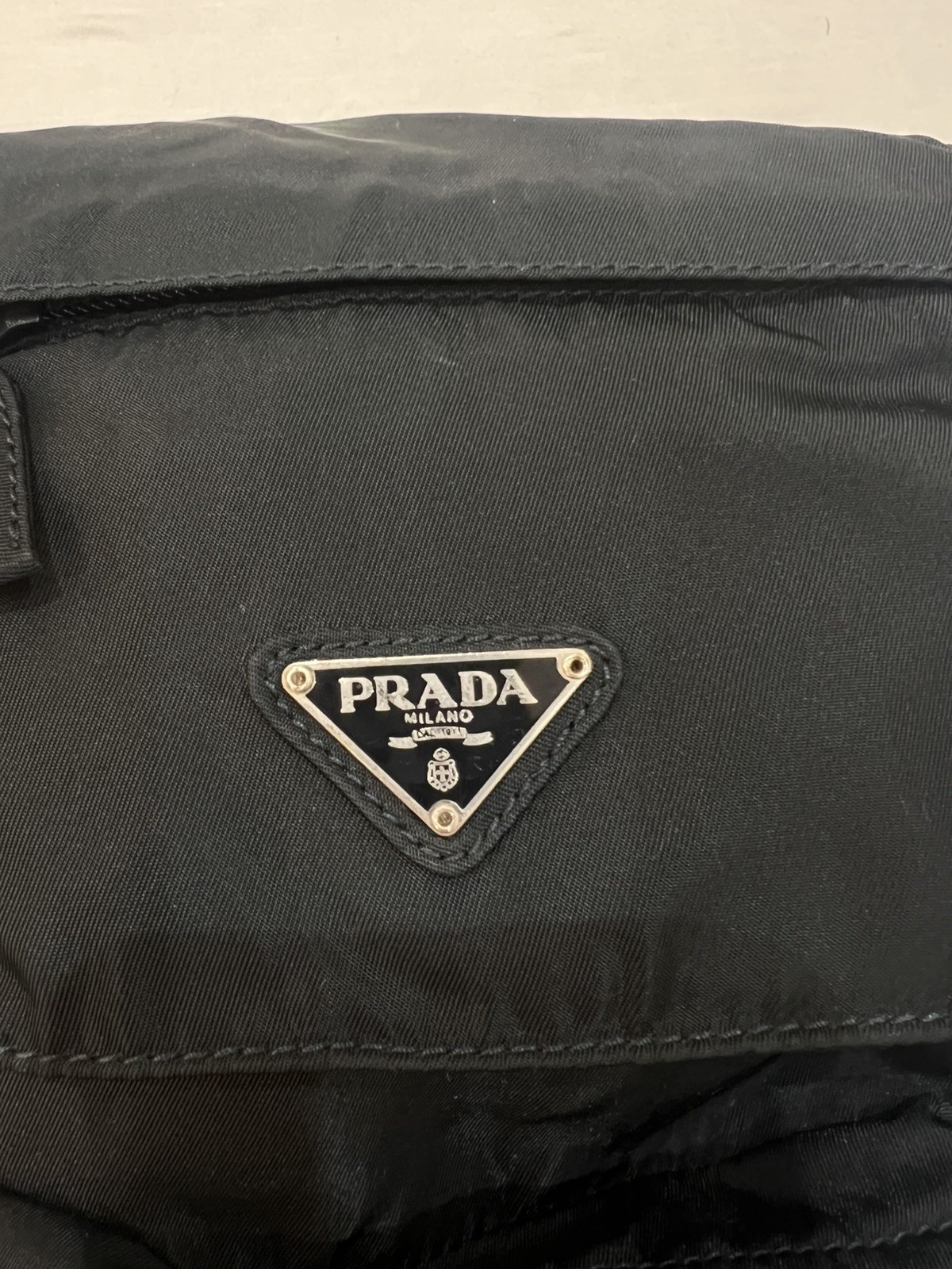 PRADA small Backpack Mini Black Nylon vintage Y2K… - image 8