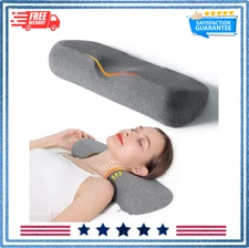Cervical Neck Pillows for Pain Relief Sleeping, Memory Foam Neck (Dark Gray)