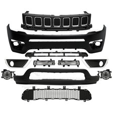 For Jeep Compass 2017 2018 2019 2020 2021 Front Bumper Complete Grill Upper