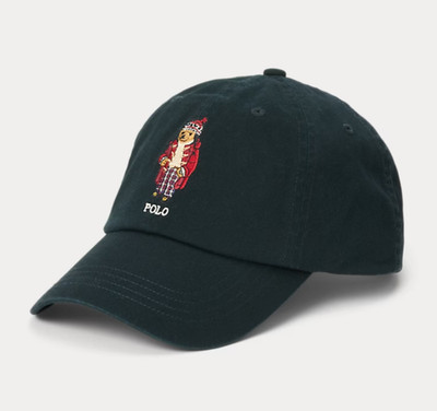 RAR Polo Ralph Lauren Twill Cap Baumwolle schwarz Polo Bear bestickt Neu/BNWT
