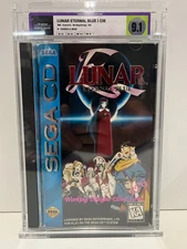 LUNAR ETERNAL BLUE SEGA CD GENESIS NTSC USA VERSION CIB 1994 TGM GRADED 9.1
