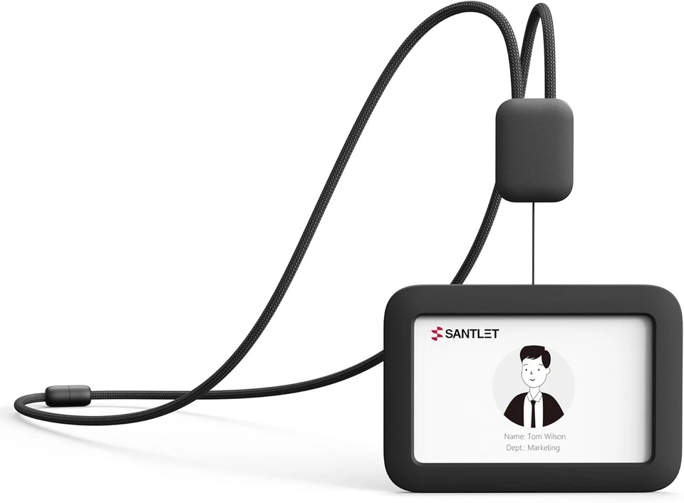 Silikon-Ausweishalter mit Sicherheitsclip | Verlängerbare Halterung für ... - Bild 2 von 4