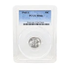 1945-S PCGS MS66 Mercury Dime