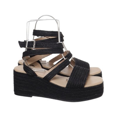 Another A, Keilschuhe, Größe: 41, Schwarz/Beige, Leder, Damen, 7 #RRn