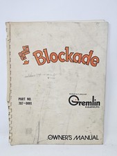 Original blockade Arcade Game Service Manual