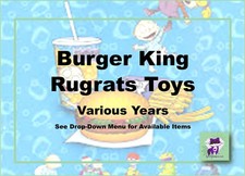 Burger King Nickelodeon Rugrats Toys-Various Years-Pick 