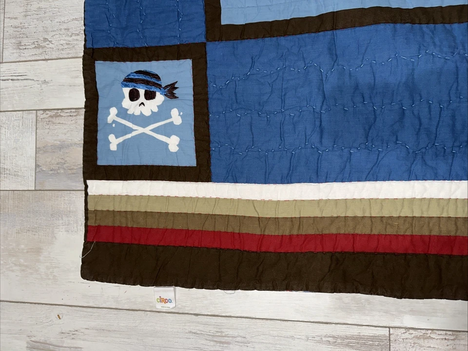 Circo Pirate Adventure Twin Quilt 88" x 66" & Sham 20" x 26" 2 Pcs Kids Room - Image 3 of 4