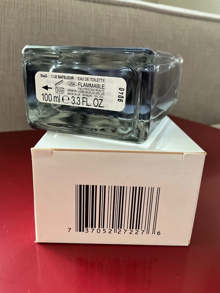 Dolce Gabbana DG 1 LE BATELEUR 2009 edición limitada 3,3 OZ EDT código de lote 9040 Foto 4 de 4