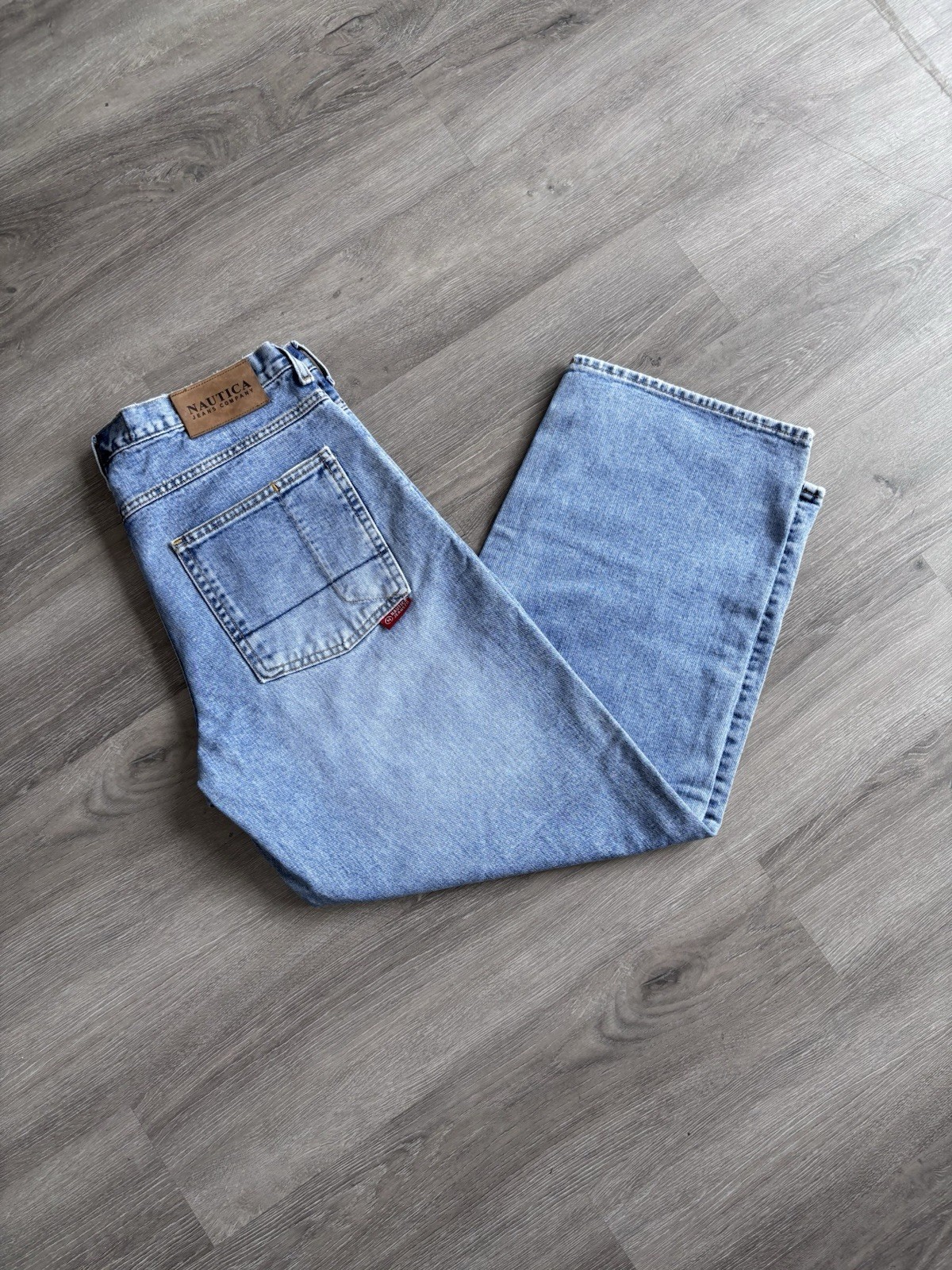 Rare Vintage 90s Y2K Nautica Big Baggy Denim Jeans 36x30 image 10