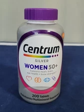 Centrum Silver Women 50+ Multi-Vitamin/Mineral Supplement 200 Tablets Exp 8/26